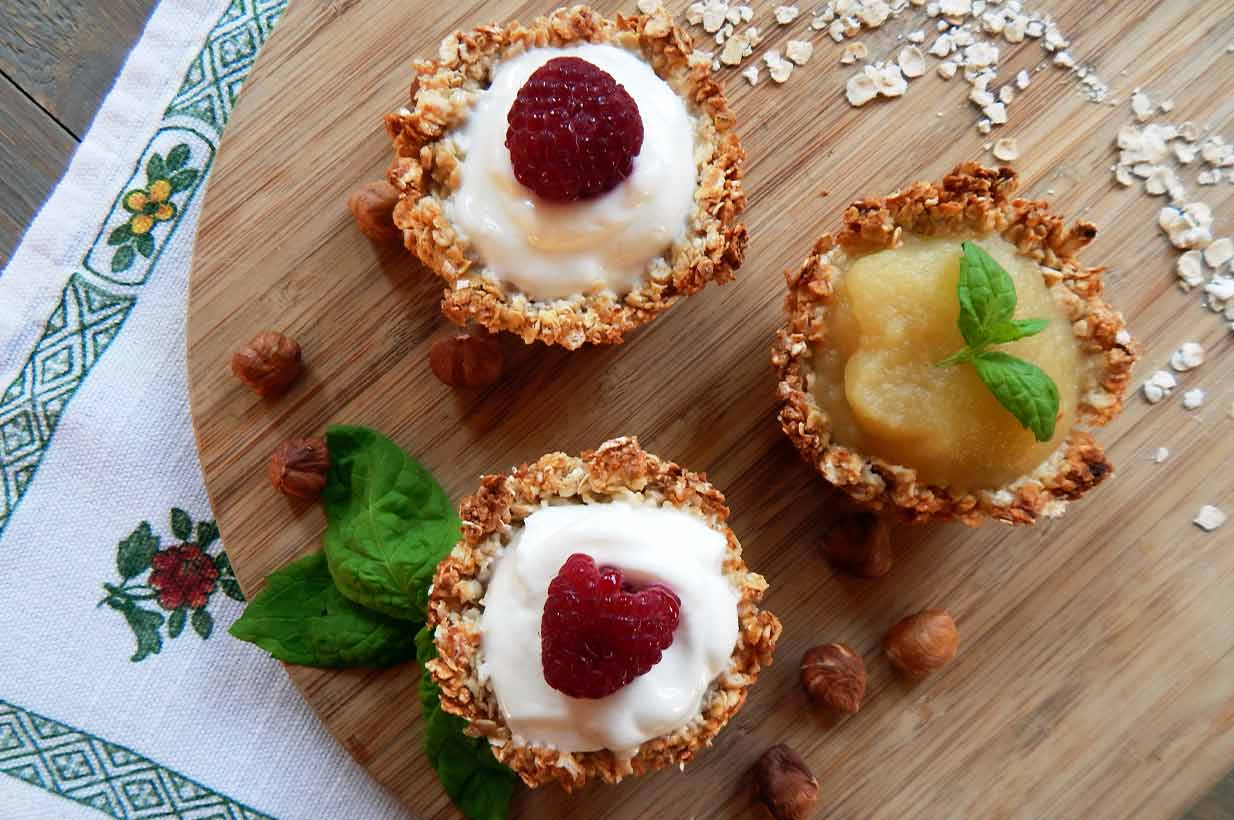Müsli Cupcakes to go vegan - Birkengold