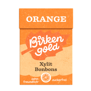 Birkengold Bonbons Orange 30g Vorderansicht