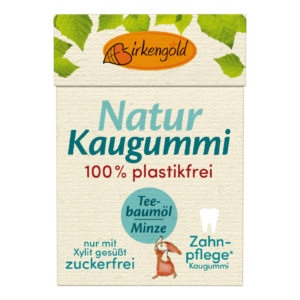 Birkengold Kaugummi Teebaumöl Minze Flip Top 20 Stück